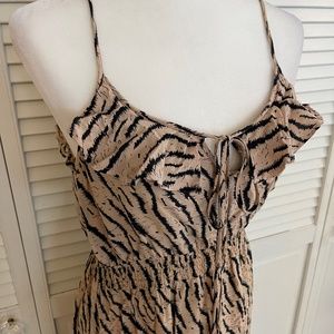 Angie Zebra Print Maxi Dress